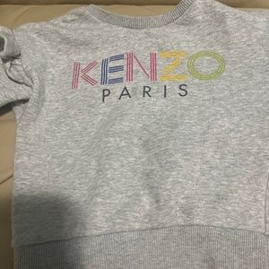 Kenzo grey sweater size 4 in girls kids
